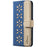BINFEN COLOR For TECNO Spark 40 Pro 4G Leather Case  BF36 Floral Pattern Phone Cover RFID Blocking Wallet Stand - Dark Blue - 2