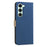 BINFEN COLOR For TECNO Spark 40 Pro 4G Leather Case  BF36 Floral Pattern Phone Cover RFID Blocking Wallet Stand - Dark Blue - 3