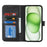 For iPhone 15 Stand Case Shockproof Leather Wallet Phone Cover - Black - 2