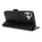 For iPhone 16 Plus Stand Case Shockproof Leather Wallet Phone Cover - Black - 4