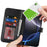 For iPhone 16 Pro Max Stand Case Shockproof Leather Wallet Phone Cover - Black - 5