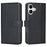 For iPhone 17 Stand Case Shockproof Leather Wallet Phone Cover - Black - 1
