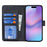 For iPhone 17 Stand Case Shockproof Leather Wallet Phone Cover - Black - 2