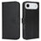 For iPhone Air Stand Case Shockproof Leather Wallet Phone Cover - Black - 1