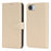 For iPhone 17e / 16e Stand Case Shockproof Leather Wallet Phone Cover - Beige - 1