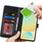 For Samsung Galaxy S24 FE Stand Case Shockproof Leather Wallet Phone Cover - Black - 6