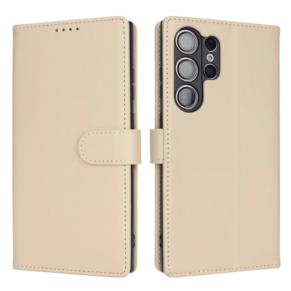 For Samsung Galaxy S23 Ultra Stand Case Shockproof Leather Wallet Phone Cover - 1