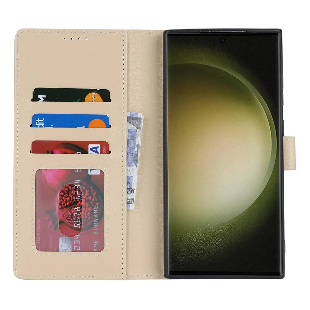 For Samsung Galaxy S23 Ultra Stand Case Shockproof Leather Wallet Phone Cover - 2