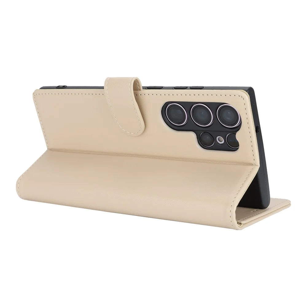 For Samsung Galaxy S23 Ultra Stand Case Shockproof Leather Wallet Phone Cover - 3
