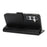 For Samsung Galaxy S25 Stand Case Shockproof Leather Wallet Phone Cover - Black - 4