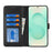 For Samsung Galaxy S25+ Stand Case Shockproof Leather Wallet Phone Cover - Black - 2