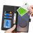 For Samsung Galaxy S25 Ultra Stand Case Shockproof Leather Wallet Phone Cover - Black - 6