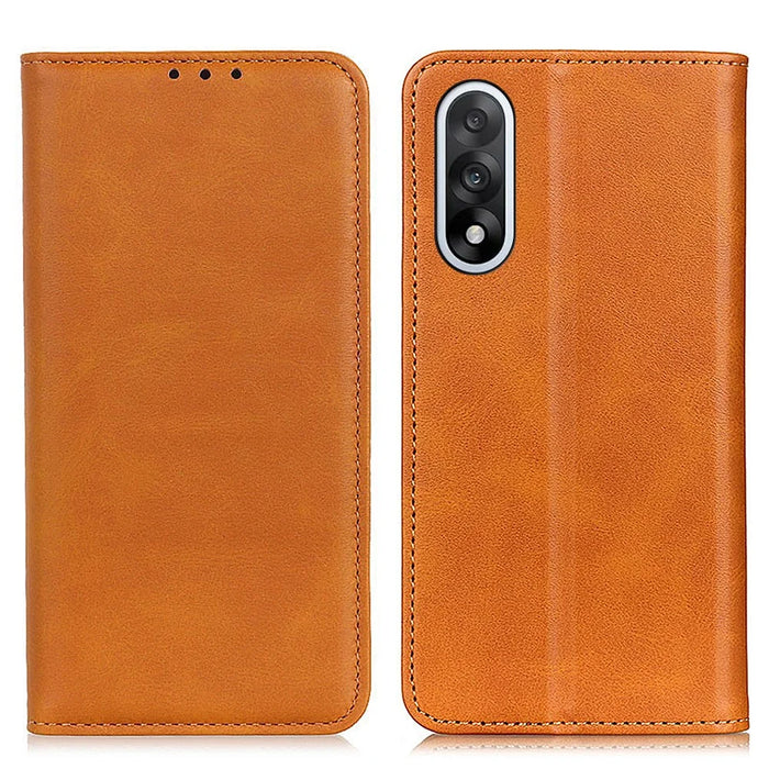 For OnePlus Nord 5 5G / Ace 5 Ultra 5G Case Split Leather Flip Wallet Phone Cover - Brown - 1