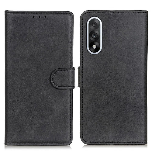 For OnePlus Nord 5 5G / Ace 5 Ultra 5G Case Cowhide Texture Leather Wallet Stand Phone Cover - Black - 1