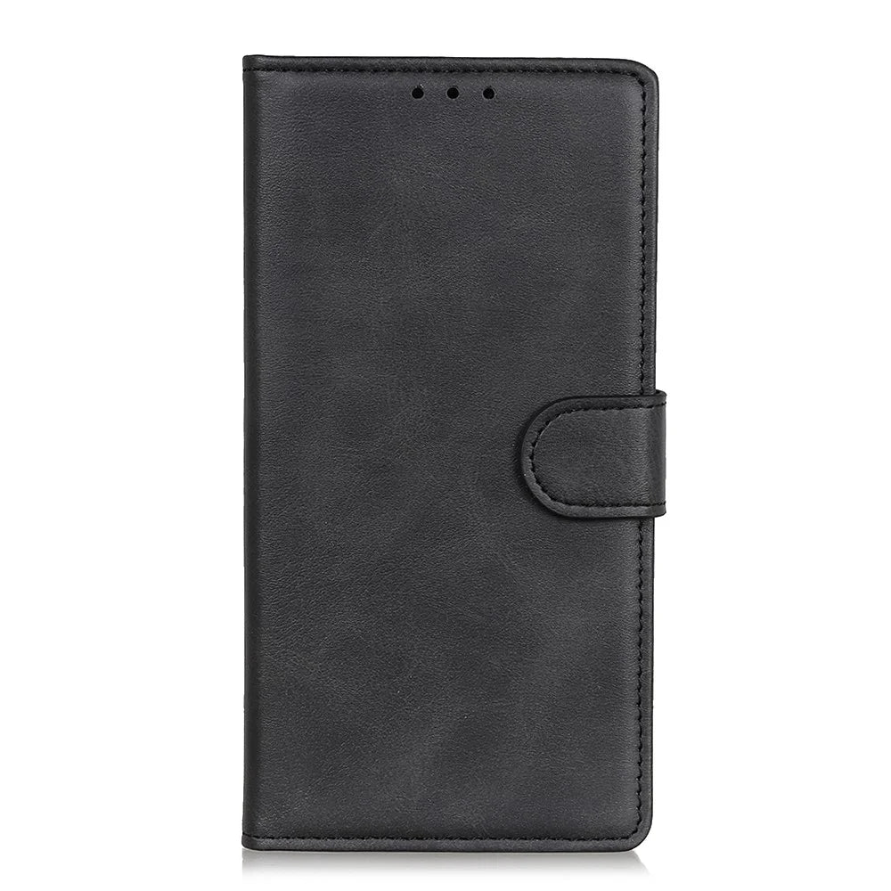 For OnePlus Nord 5 5G / Ace 5 Ultra 5G Case Cowhide Texture Leather Wallet Stand Phone Cover - Black - 6