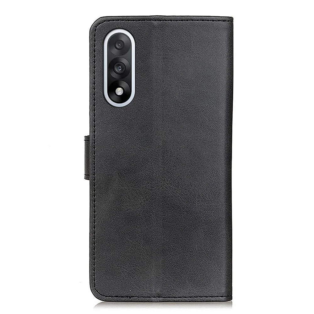 For OnePlus Nord 5 5G / Ace 5 Ultra 5G Case Cowhide Texture Leather Wallet Stand Phone Cover - Black - 7