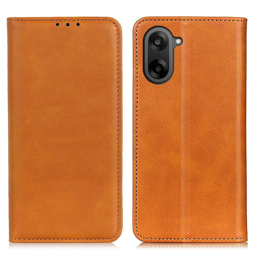 For OnePlus Nord CE5 5G / Ace 5 Racing 5G Case Split Leather Flip Wallet Phone Cover - Brown - 1