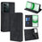 For Realme C71 4G Case Card Holder PU Leather Magnetic Closing Phone Cover - Black - 1