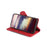 For Samsung Galaxy A05 4G Case Leather Wallet Phone Cover with Straw Hat Magnetic Clasp - Red - 3