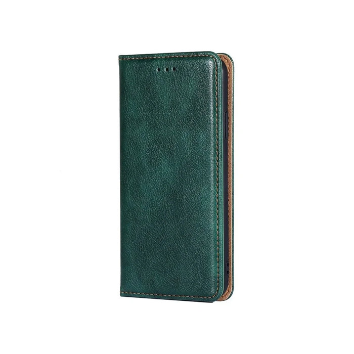 For Samsung Galaxy A05 4G Case Wallet PU Leather Magnetic Auto-Absorbed Phone Cover - Green - 6