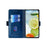 For Samsung Galaxy A05 4G Case Contrast Color Wallet Leather Phone Cover - Blue + Grey - 2