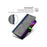 For Samsung Galaxy A05 4G Case Contrast Color Wallet Leather Phone Cover - Blue + Grey - 5