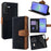 For Samsung Galaxy A36 5G Case RFID Blocking Color Splicing PU Leather Wallet Phone Cover - Black - 1