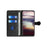 For Samsung Galaxy A36 5G Case Leather Wallet Phone Cover with Straw Hat Magnetic Clasp - Black - 2