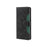 For Samsung Galaxy A36 5G Case Leather Wallet Phone Cover with Straw Hat Magnetic Clasp - Black - 7