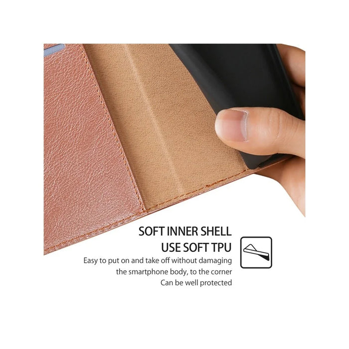 For Samsung Galaxy A36 5G Case Wallet PU Leather Magnetic Auto-Absorbed Phone Cover - Rose Gold - 5