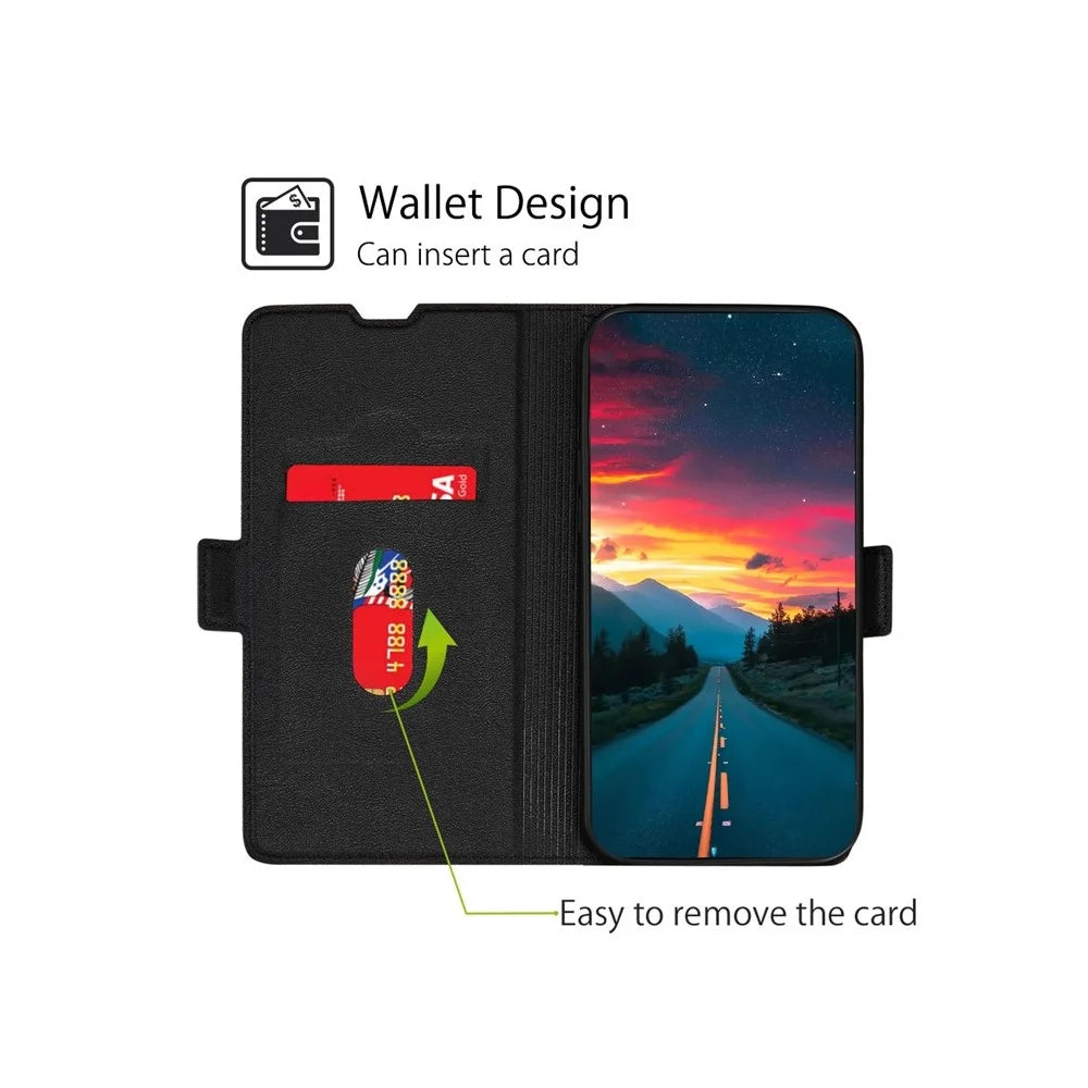 For Samsung Galaxy A36 5G Case Card Holder PU Leather Phone Cover - White - 2