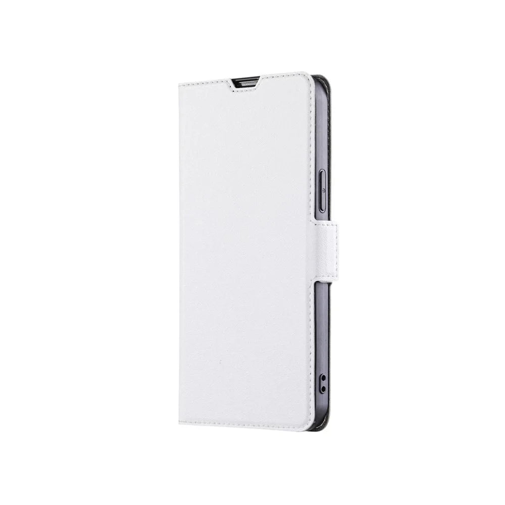 For Samsung Galaxy A36 5G Case Card Holder PU Leather Phone Cover - White - 6