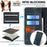 For Samsung Galaxy A36 5G Case RFID Blocking Wallet Foldable Stand Leather Phone Cover - Black - 5