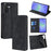 For Samsung Galaxy A36 5G Case Card Holder PU Leather Magnetic Closing Phone Cover - Black - 1