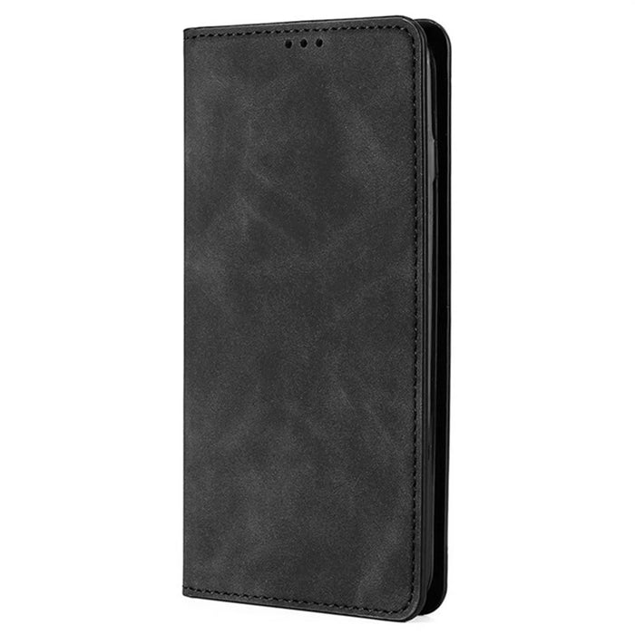 For Samsung Galaxy A36 5G Case Card Holder PU Leather Magnetic Closing Phone Cover - Black - 7