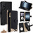 For OnePlus Ace 5 Ultra 5G / Nord 5 5G Leather Case Wallet Stand Cover Irregular Tail Style with Chain Strap - Black - 1