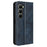 For Infinix Hot 60 5G / 60i 4G Leather Case Wallet Stand Retro Texture Phone Cover - Blue - 7