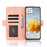For Oukitel C65 / C65 Pro Leather Case Phone Wallet Cover with Multiple Card Slots - Pink - 2