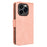 For Oukitel C65 / C65 Pro Leather Case Phone Wallet Cover with Multiple Card Slots - Pink - 7