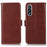 For OnePlus Ace 5 Ultra 5G / Nord 5 5G Case RFID Blocking Genuine Cow Leather Wallet Phone Cover - Brown - 1