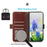 For OnePlus Ace 5 Ultra 5G / Nord 5 5G Case RFID Blocking Genuine Cow Leather Wallet Phone Cover - Brown - 4
