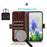 For OnePlus Nord CE5 5G / Ace 5 Racing 5G Case RFID Blocking Wallet Crocodile Texture Genuine Cow Leather Phone Cover - Brown - 2