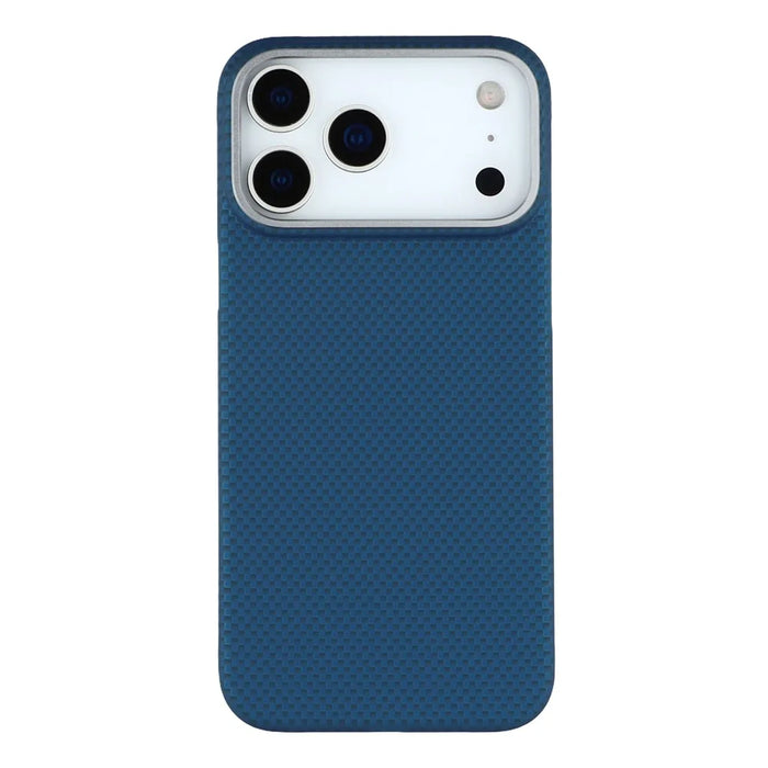 X-LEVEL For iPhone 17 Pro Max Case Compatible with MagSafe Carbon Nanofiber + Metal Lens Frame Phone Cover - Blue - 3