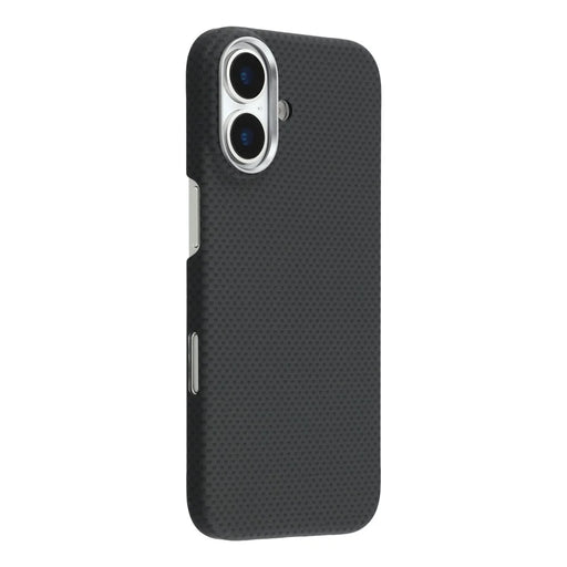X-LEVEL For iPhone 17 Case Compatible with MagSafe Carbon Nanofiber + Metal Lens Frame Phone Cover - Black - 1