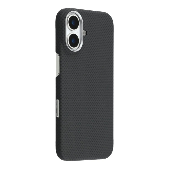 X-LEVEL For iPhone 17 Case Compatible with MagSafe Carbon Nanofiber + Metal Lens Frame Phone Cover - Black - 1