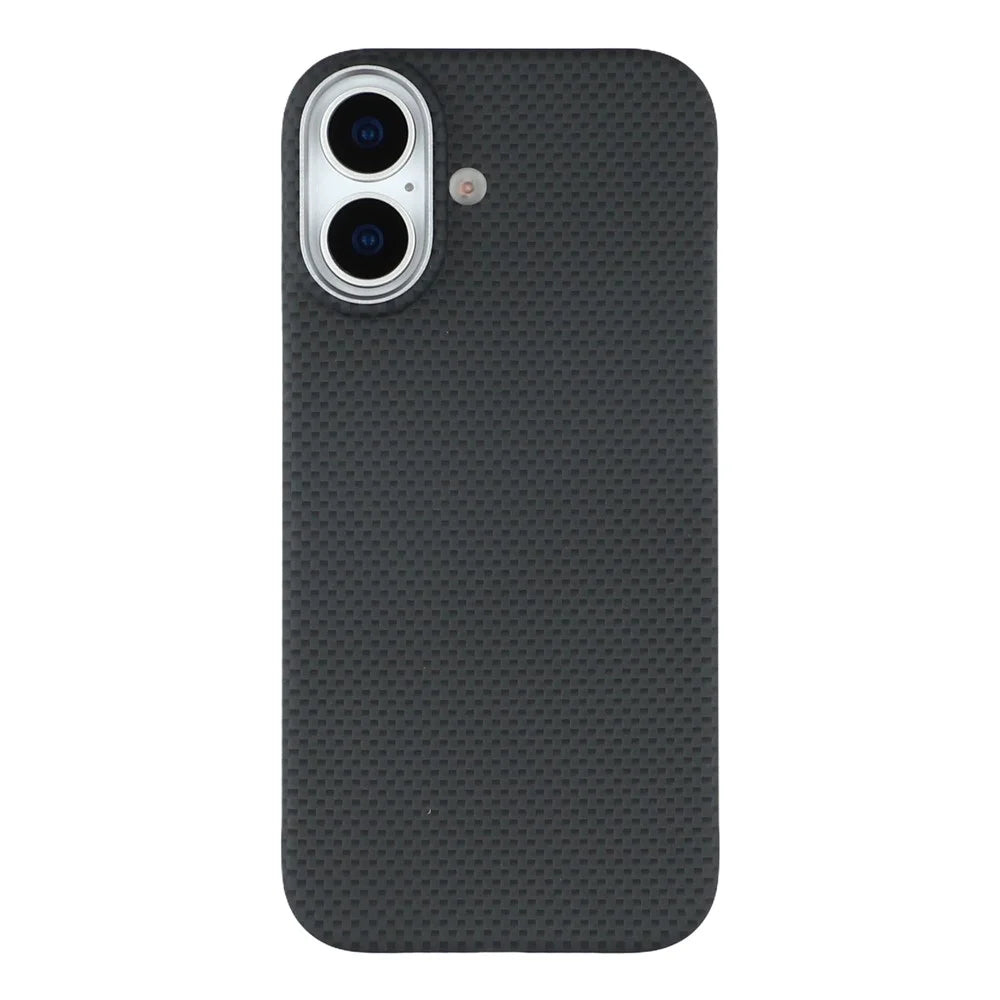 X-LEVEL For iPhone 17 Case Compatible with MagSafe Carbon Nanofiber + Metal Lens Frame Phone Cover - Black - 3