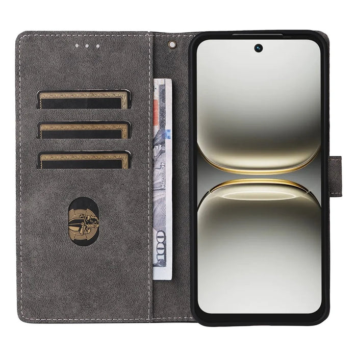 For TECNO Spark 40 4G Case Wallet RFID Blocking PU Leather Phone Cover Stand with Strap - Black - 2