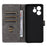 For TECNO Spark 40 4G Case Wallet RFID Blocking PU Leather Phone Cover Stand with Strap - Black - 3