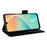 For Samsung Galaxy M36 5G Case with Wrist Strap Litchi Texture PU Leather Wallet Phone Cover - Black - 3