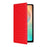 For Samsung Galaxy M36 5G Case Wallet Rhombus Imprinted Leather Phone Cover - Red - 6